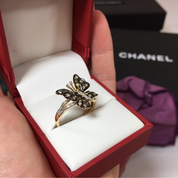 Effy Diamond Gold Butterfly Ring